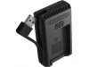 NITECORE UCN1 USB Travel Charger for Canon LP-E6, LP-E6N, and LP-E8 Lithium-Ion Batteries 